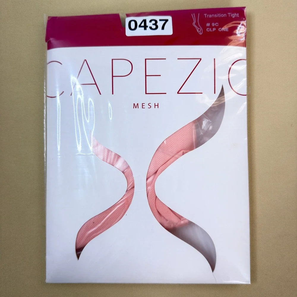 Capezio Mesh Transition Tight Professional w/Seams 9C CLP ONE Pink Dance Tights